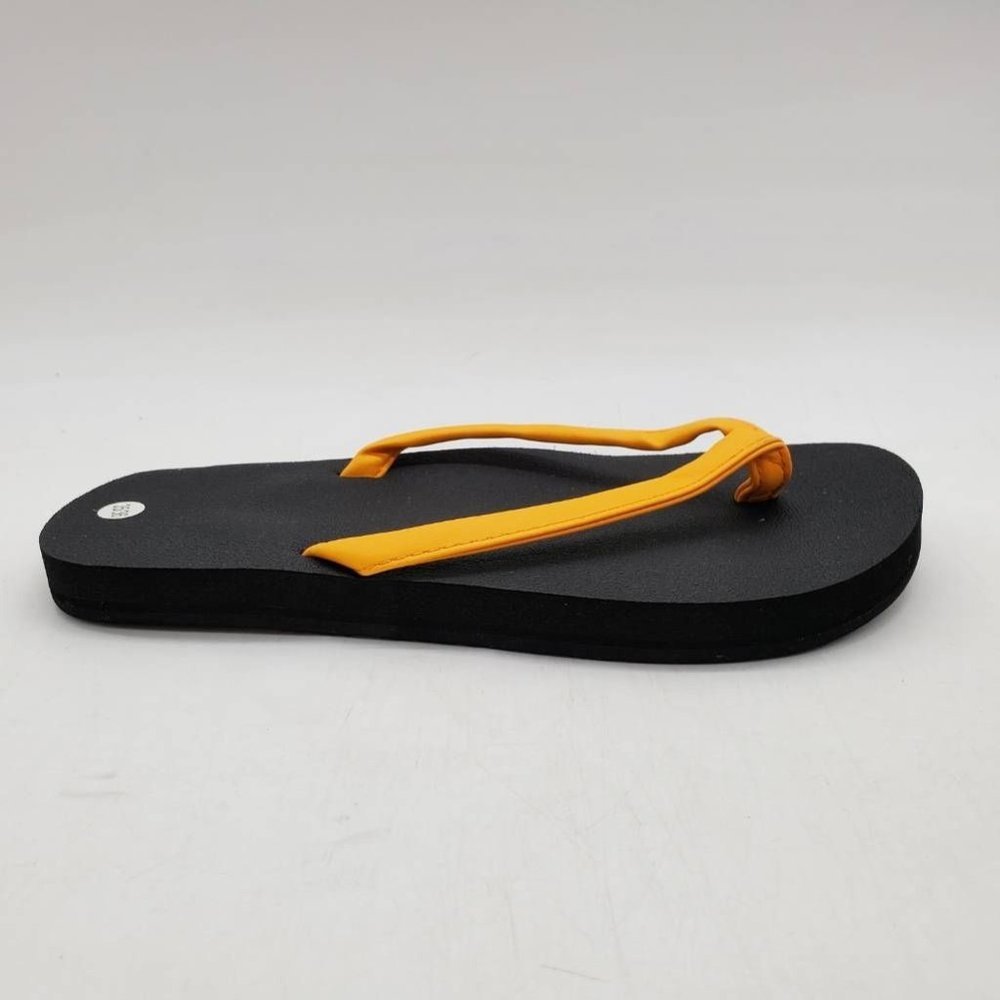 Naniya Womens Flip Flop Sandals Yellow Black‎ Rubber EU 35/36 M New